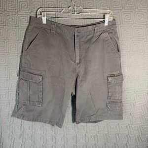 Stanley Cargo Shorts Mens Size 32 Grey Gray ST16000RS 100% Cotton